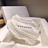 High version McQueen canvas shoes women's white shoes 2021 new casual sponge cake thick sole dad shoes with increased height inside women's shoes