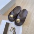 Luo Jia's flip flops are lazy shoes that can be worn on the outside with just one step. Thick soled candy colored beach flip flops, small white shoes, are a niche style