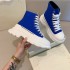 2021 new McQueen high top canvas shoes for women and couples, thick soled sponge cake white shoes, sporty and slim dad shoes, trendy