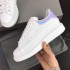 McQueen Little White Shoes Women's 2021 Autumn New High Quality Genuine Leather Thick Bottom Interior Height Increasing Casual Sports Couple Shoes