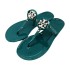 TB flip flops women's beach cross-border European and American foreign trade wholesale European station clamp toe flat sandals slippers