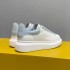 McQueen Lacquer Jelly Blue Tail 22 New Mesh Inner Leather Breathable Thick Bottom Increased Height White Shoes Canvas Shoes Outer