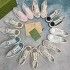 G Home Embroidery Canvas Shoes White Shoes 2024 Spring/Summer Fashion New Style Lace Color blocked Thick Bottom Lace Round Head Women's Shoes