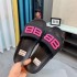 B Family Letter Slippers Paris B Letter Night Light One Word Dragoon Male and Female Same Style Beach Slippers Wholesale Couple Style Large