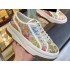 G Home Embroidery Canvas Shoes White Shoes 2024 Spring/Summer Fashion New Style Lace Color blocked Thick Bottom Lace Round Head Women's Shoes