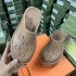 G Home Baotou Cave Shoes Thick Bottom 2023 Summer Couple Casual Outerwear Half Top Sponge Cake Coarse Heel Cross border Beach Shoes