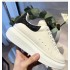 McQueen Little White Shoes Women's 2021 Autumn New High Quality Genuine Leather Thick Bottom Interior Height Increasing Casual Sports Couple Shoes