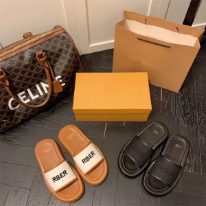 B Home RBE Thick Bottom Slippers 2023 Summer New Casual Thick Bottom Anti slip External Wearing, Stepping on Shit Feeling Beach Foreign Trade Slippers