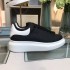 McQueen Little White Shoes Women's 2021 Autumn New High Quality Genuine Leather Thick Bottom Interior Height Increasing Casual Sports Couple Shoes