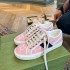 2023 Spring and Summer New Couple 1977 Canvas Shoes Pink Versatile Casual Flat Flat Shoes Retro Flower Cloth Shoes