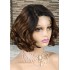 Cross border high amplitude bob loose wig 4 * 4 lace 100% human hair front lace wig