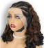 Cross border Afro braided loose wig 13 * 4 lace 100% human hair front lace wig