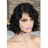 Cross border high amplitude bob loose wig 4 * 4 lace 100% human hair front lace wig