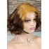 Cross border high amplitude bob loose wig 4 * 4 lace 100% human hair front lace wig