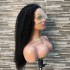 Regular in stock Curly Wave 13 * 4 lace front wig for real hair