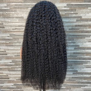 Regular in stock Curly Wave 13 * 4 lace front wig for real hair