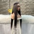 13x4 lace front straight wig cross-border hot selling straight strip transparent lace real hair wig