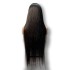 Cross border wig black front lace 13X4 spliced front lace 100% real hair wig headband long straight