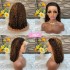 Human Hair Pixie Curly Wigs Cross border Real Person Hair Cover 13x4 Front Lace Wig