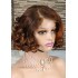 Cross border high amplitude bob loose wig 4 * 4 lace 100% human hair front lace wig