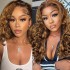 Bouncy Loose Real Hair Front Lace Wig Headset 13x4 Glueless Wig 14 