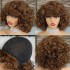 Mechanism human hair wig in stock, Fumi loose human hair wig, high amplitude, 200% density