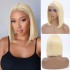 Cross border hot selling 613 bob wig black wig 13x4 lace frontal wig 100% real hair