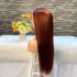 Cross border best-selling 33 # front lace 13X4lace fronta splicing 100% real person long straight hair wig headband