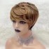 African real hair color mechanism elf wig headband, pixie wig human hair