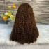 Cross border 13x4 front lace wig 300% human hair pixie curly wigs