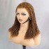 European and American full human hair small chopstick roll wig lace frontal small chopstick roll 4#