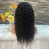 Regular in stock Curly Wave 13 * 4 lace front wig for real hair