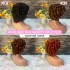 Cross border hot selling colored wig mechanism in Europe, America, Africa BOB LOOSE WAVE wig strap bangs