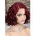 Cross border high amplitude bob loose wig 4 * 4 lace 100% human hair front lace wig