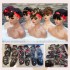 Cross border real hair wig, ice silk hair with headband mechanism, bangs, black wig, 100% real hair