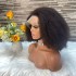 Cross border Afro Kinky Curly Wig 360lace 100% Human Hair Front Lace Wig