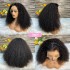 Cross border 13x4 front lace wig 300% human hair pixie curly wigs