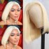 Cross border hot selling 613 bob wig black wig 13x4 lace frontal wig 100% real hair