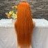 Cross border full human hair transparent lace wig customization 13x4 lace frontal wig wig headband