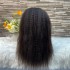 Cross border wig natural color front lace 13X4 Kinky straight splicing front lace 100% real hair