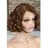 Cross border high amplitude bob loose wig 4 * 4 lace 100% human hair front lace wig