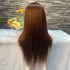 Cross border full human hair transparent lace wig customization 13x4 lace frontal wig wig headband