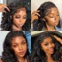 Cross border Afro braided loose wig 13 * 4 lace 100% human hair front lace wig