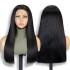 Super Double Drawn13x4 Front Lace Wig 210% Density Colored Straight Straight Hair Human Hair Wig