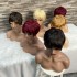 African real hair color mechanism elf wig headband, pixie wig human hair