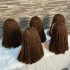 Cross border 13x4 front lace wig 300% human hair pixie curly wigs