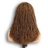 European and American full human hair small chopstick roll wig lace frontal small chopstick roll 4#