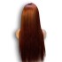 Cross border best-selling 33 # front lace 13X4lace fronta splicing 100% real person long straight hair wig headband