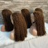 Cross border 13x4 front lace wig 300% human hair pixie curly wigs