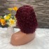 African foreign trade short curly hair full human hair water wave mechanism bob wig with bangs bob wig